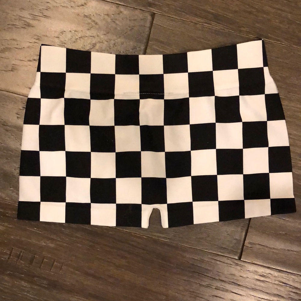 Checked spandex from LF
